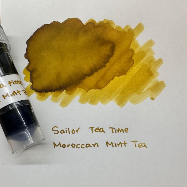 Sailor Tea Time Moroccan Mint Tea Ink - 5ml Sample | Fountain Pen Ink