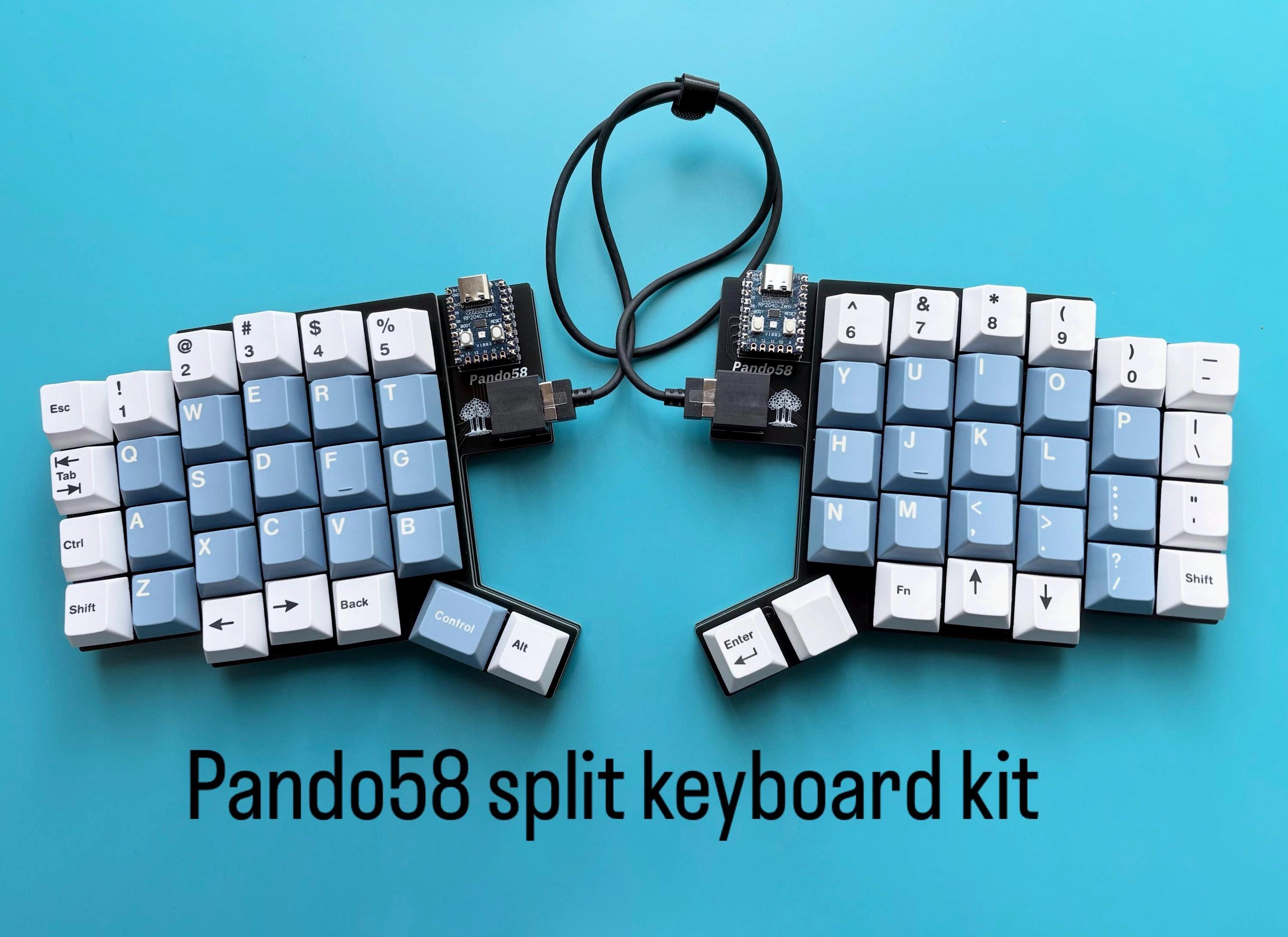 Pando58 Split Ergonomic Keyboard Kit – 58-key Column Staggered