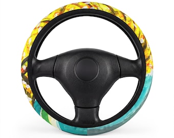 Hold Your Ears Car Steering Wheel Cover | Funny Phrase Auto Accessory