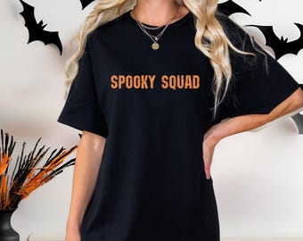 Spooky Squad T-shirt | Halloween Tee, Skeleton Squad Graphic