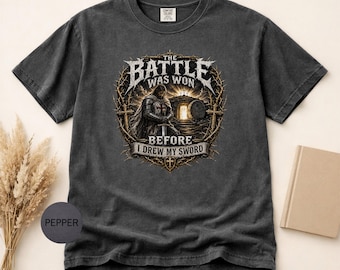 Knights Templar Sword Quote Tee | Empty Tomb, Three Crosses