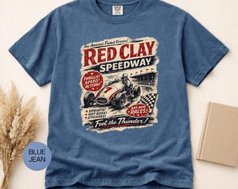 1950s Speedway Advertisement T-shirt | Vintage Motor Race Retro Tee