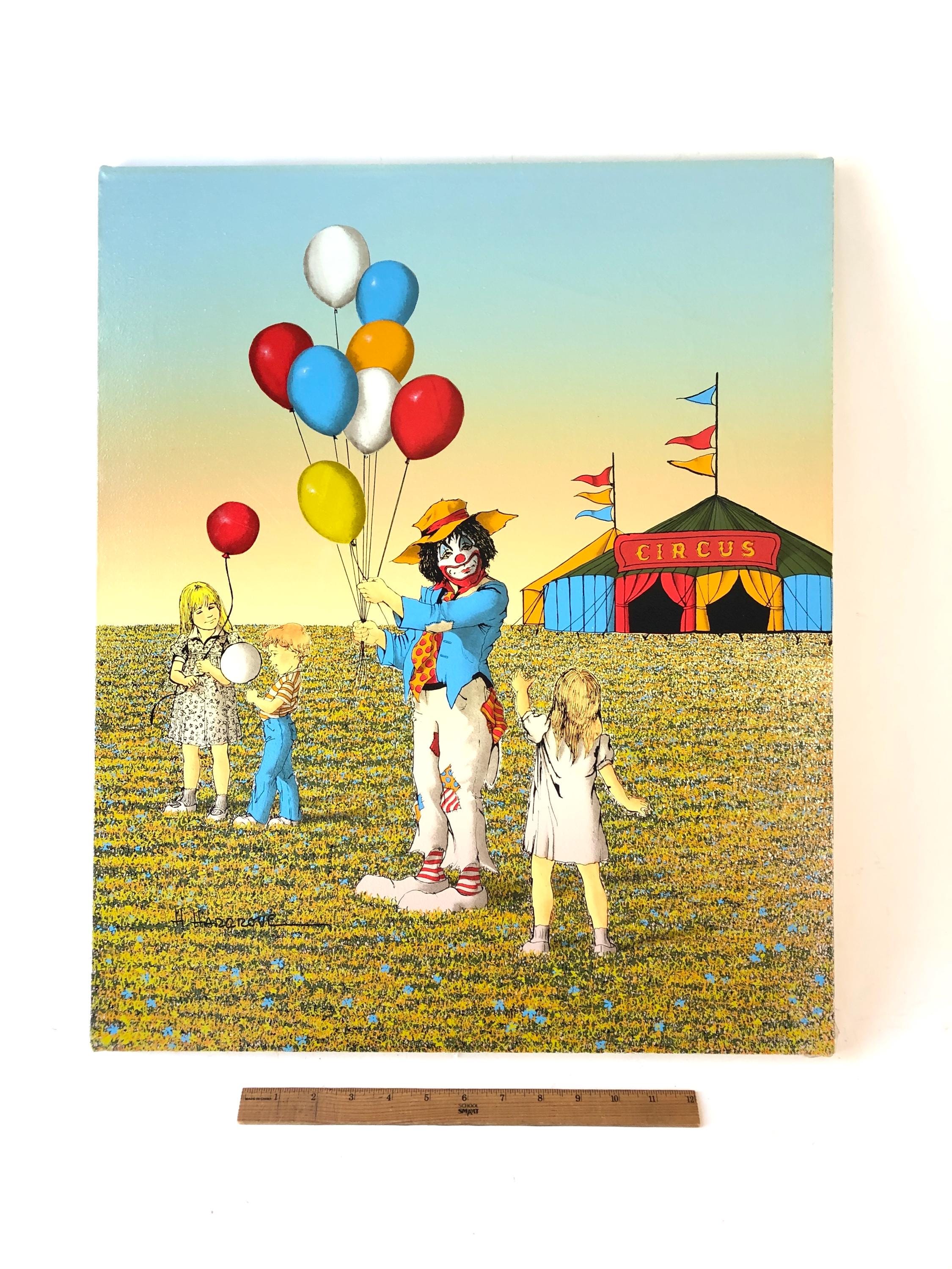 アメリカンヴィンテージ絵画　H.HARGROVE キャンパス地　セリグラフ アメリカンヴィンテージ絵画 H.HARGROVE キャンパス地