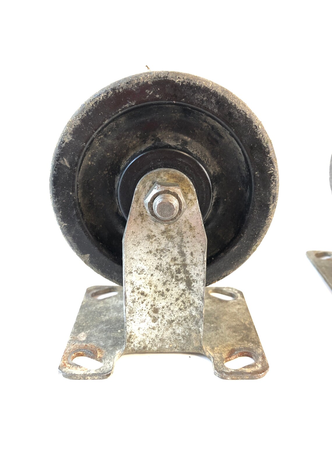 4 Vintage SWIVEL CASTERS Wheels large heavy duty set plastic Etsy