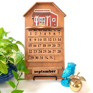 90s Wood Calendar - Etsy