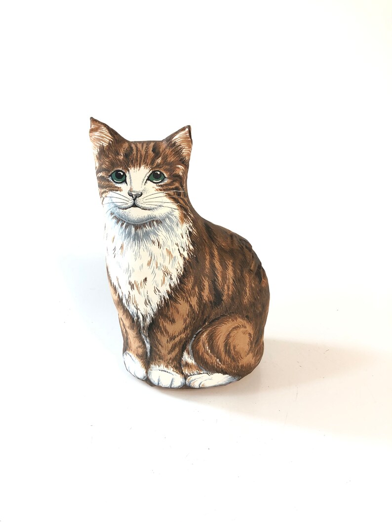 Vintage Realistische K U00e4tzchen Katze Akzent Werfen Kissen