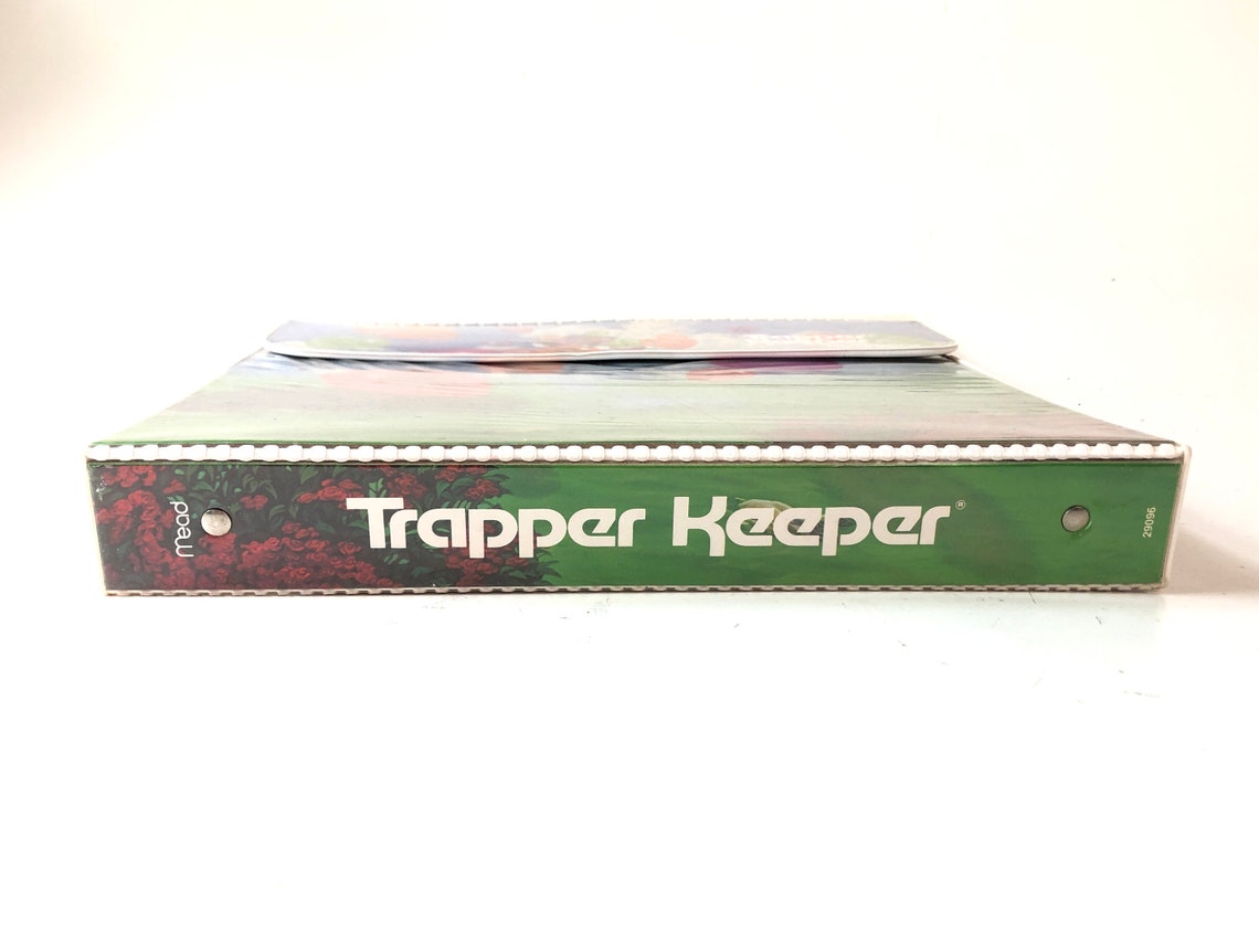 Vintage 80er TRAPPER KEEPER 3 Ringbuch HERZEN Landschaft Berge | Etsy