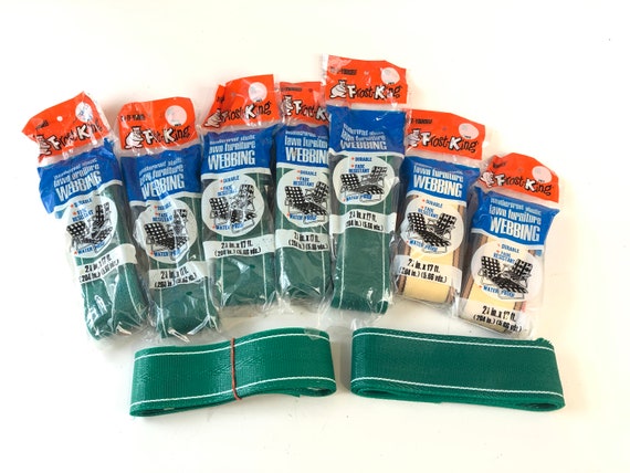 Lot Of Vintage Lawn Chair Furniture Replacement Webbing Screws Etsy