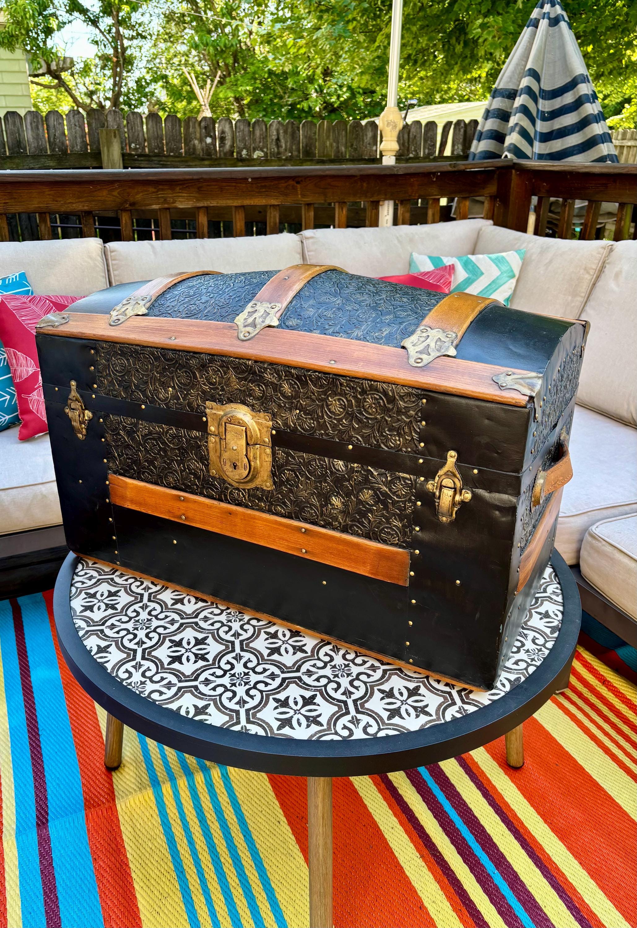 1800s Steamer Trunk - Etsy
