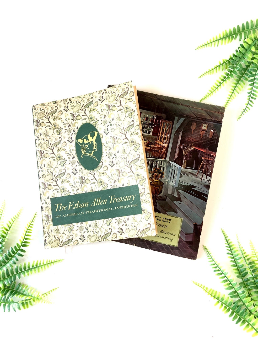 Vintage 60s Mid Century DECORATING BOOK Lot Ethan Allen Catalog Tell