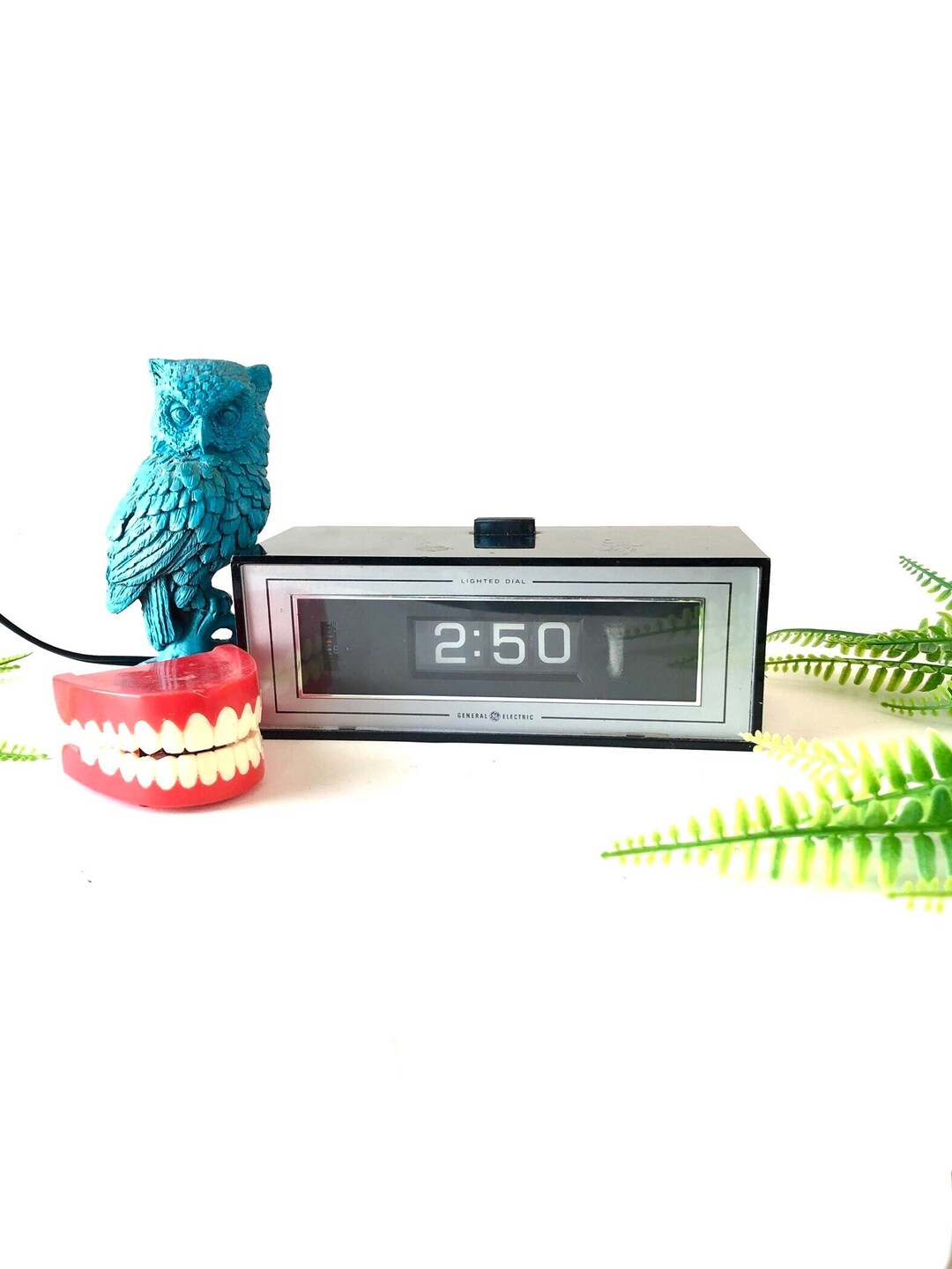 Vintage 60s GE ALARM CLOCK Lighted Dial Small Flip Numbers Etsy