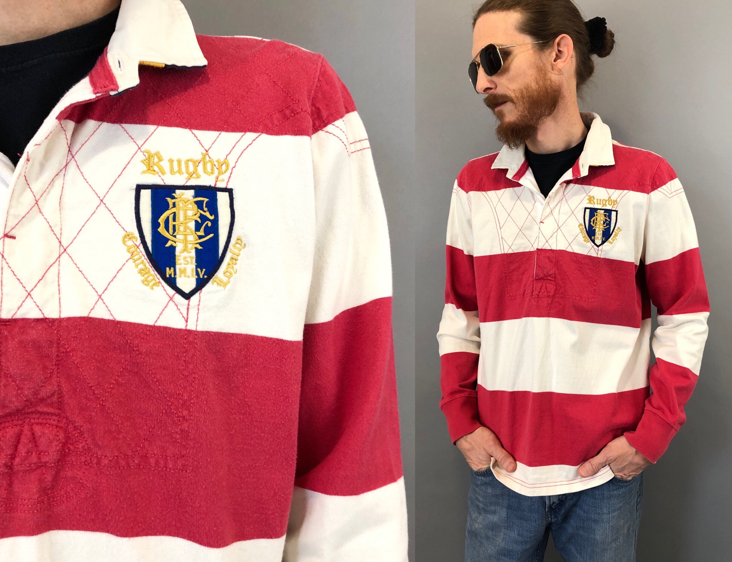 ralph lauren rugby shirt red