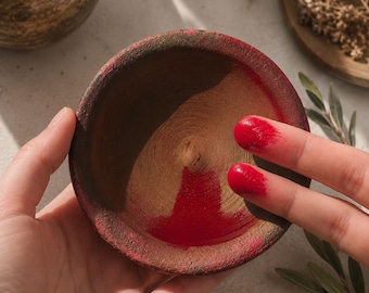 Tinte para labios y mejillas Aker Fassi marroquí auténtico / Tarro de arcilla hecho a mano, belleza bereber