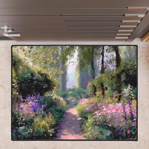 MONES GARDEN VINTAGE RUG モネの庭 タペストリー Monet's Garden Rug - Etsy