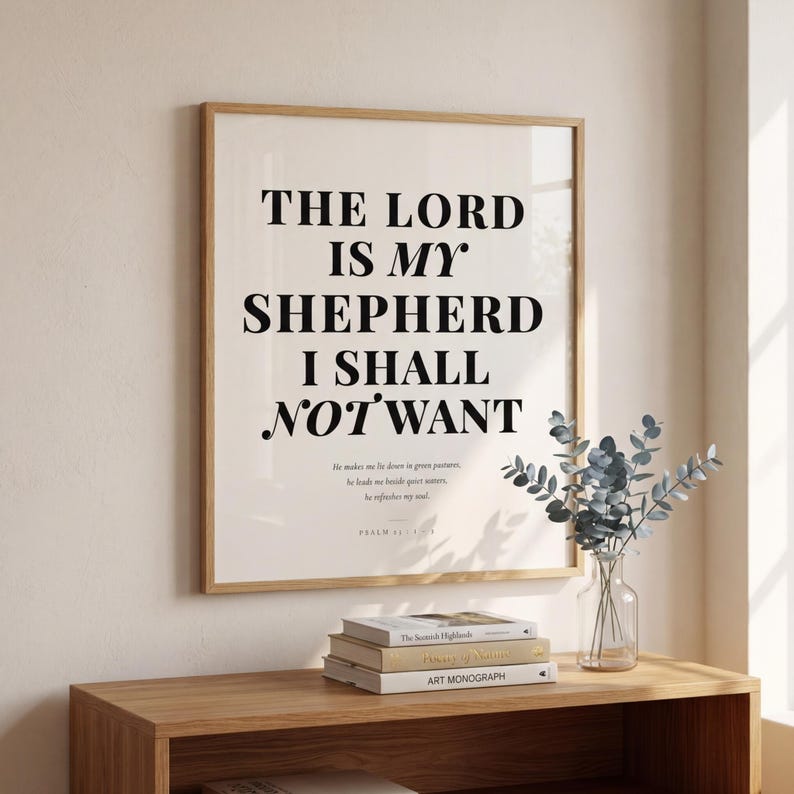 Christian Wall Art Bundle 25 Scripture Prints Bible Verse Printable Gallery Wall Set, in curated gallery wall collection of coordinated Christian scripture prints in matching aesthetic, presented showing all included print sizes — 5x7, 8x10, 11x14, 16x20, A4 and A3 — each in crisp JPG and PDF format at professional 300 DPI resolution for sharp printing at home or any local print shop