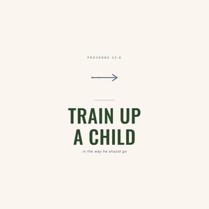 Train Up a Child Proverbs 22:6 Wall Art Christian Boys Room Print Scripture Deco — hero framed product shot with glass reflection and premium frame. This elegant christian scripture wall art print features beautiful serif typography on warm cream background. Proverbs 22:6 bible verse digital download printable for home office bedroom living room gallery wall decor. Perfect christian gift idea f...