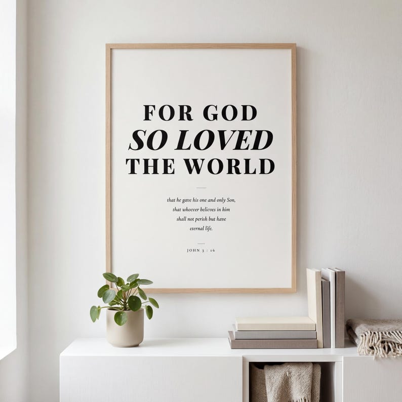Christian Wall Art Bundle 25 Scripture Prints Bible Verse Printable Gallery Wall Set, in curated gallery wall collection of coordinated Christian scripture prints in matching aesthetic, presented as an elegant flat lay on white marble with a fountain pen and eucalyptus sprig, showing the complete print design in full detail