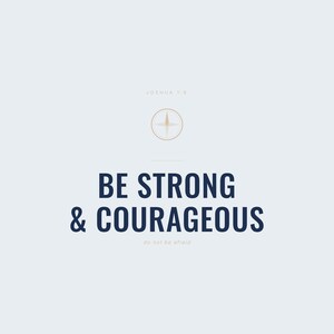 Be Strong and Courageous Joshua 1:9 Wall Art Christian Boys Room Print Scripture — hero framed product shot with glass reflection and premium frame. This elegant christian scripture wall art print features beautiful serif typography on warm cream background. Joshua 1:9 bible verse digital download printable for home office bedroom living room gallery wall decor. Perfect christian gift idea from...