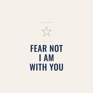 Fear Not I Am With You Isaiah 41:10 Wall Art Christian Boys Room Print Scripture — hero framed product shot with glass reflection and premium frame. This elegant christian scripture wall art print features beautiful serif typography on warm cream background. Isaiah 41:10 bible verse digital download printable for home office bedroom living room gallery wall decor. Perfect christian gift idea fr...