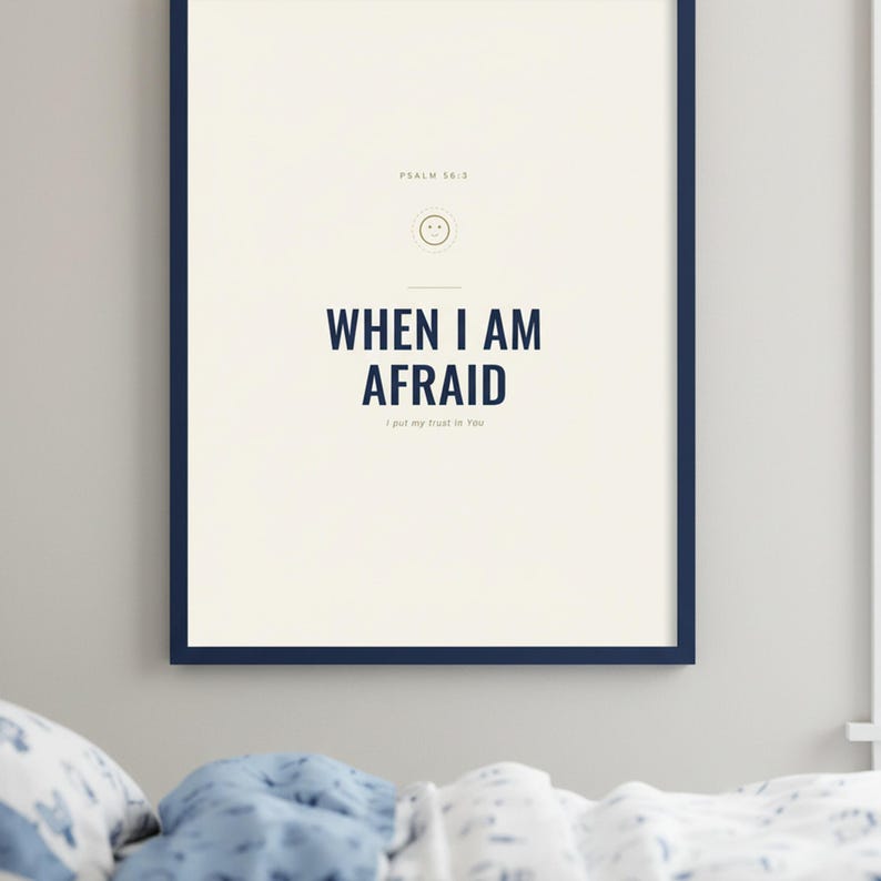 Christian Boys Room Wall Art Set of 6 Bible Verse Prints Navy Adventure Scriptur — additional styled mockup view image 9 of 11. This nursery, navy blue christian scripture wall art print features beautiful serif typography on warm cream background. digital download printable for home office bedroom living room gallery wall decor. Perfect christian gift idea from TheFramedVerse on Etsy.