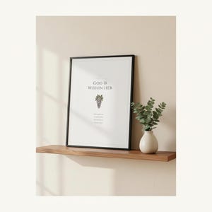 Mothers Day Scripture Wall Art Set of 3 Proverbs 31 25 Christian Mom Gift Bible, in elegant Mother's Day design with soft pink watercolor botanical flowers and graceful serif typography, presented showing all included print sizes — 5x7, 8x10, 11x14, 16x20, A4 and A3 — each in crisp JPG and PDF format at professional 300 DPI resolution for sharp printing at home or any local print shop