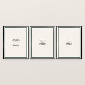 Man of God Fathers Day Scripture Set of 3 Sage Green Wall Art Micah 6:8 Proverbs 20 Bible Verse Print Christian Dad Gift