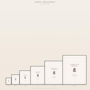 Proverbs 31 25 Mothers Day Print She Is Clothed Strength Dignity Christian Wall, in gentle sage green nursery design with soft botanical watercolor illustration and calming earth tones, displayed in a bright modern entryway next to a coat rack with natural greenery, serving as welcoming faith-filled home decor