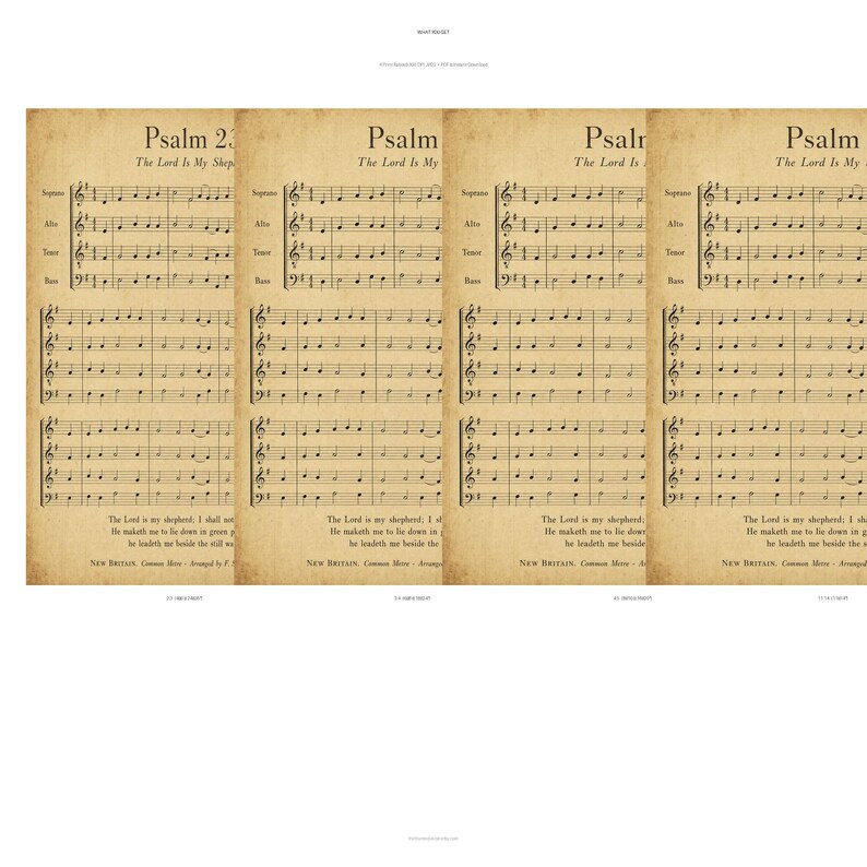 What you get: four print size ratios of Psalm 23 psalm 23 digital download — 2:3 ratio fits 4x6 to 24x36 inches, 3:4 ratio fits 6x8 to 18x24 inches, 4:5 ratio fits 4x5 8x10 16x20 inches, plus 11x14 ratio. All 300 DPI JPEGs and one combined PDF for instant home or print shop printing Digital download from TheFramedVerse on Etsy, instant scripture art.