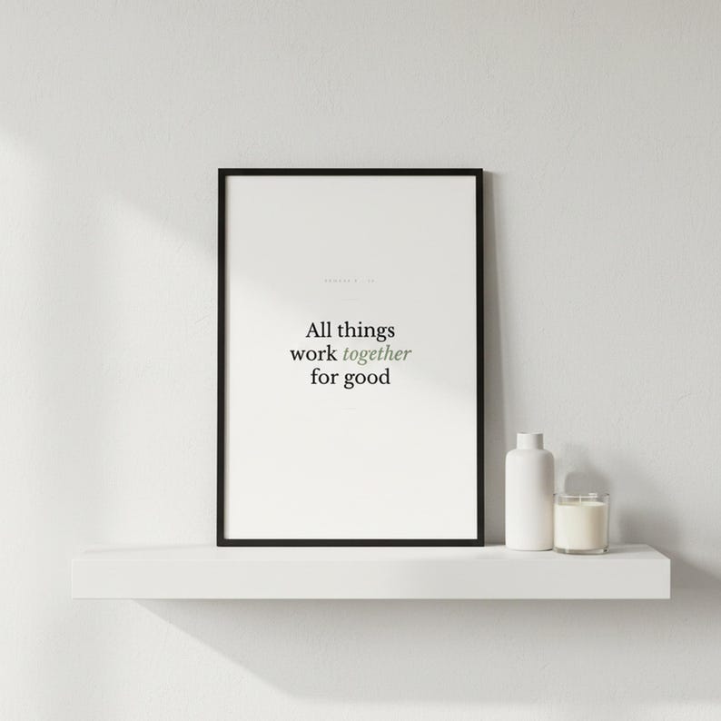 Scripture Wall Art Set of 6 Minimalist Bible Verse Prints Modern Christian Home  — what you get size overview showing all available print dimensions. This modern minimalist christian scripture wall art print features beautiful serif typography on warm cream background. digital download printable for home office bedroom living room gallery wall decor. Perfect christian gift idea from TheFramedVe...