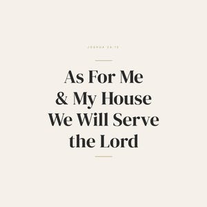 As For Me and My House We Will Serve the Lord Joshua 24:15 Wall Art Christian Fa — hero framed product shot with glass reflection and premium frame. This Fathers Day christian scripture wall art print features beautiful serif typography on warm cream background. Joshua 24:15 bible verse digital download printable for home office bedroom living room gallery wall decor. Perfect christian gift ide...
