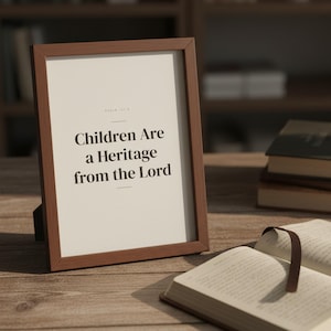 Fathers Day Christian Wall Art Set of 3 Bible Verse Prints Scripture Dad Gift, in warm masculine modern typography with bold serif lettering, a meaningful scripture gift for Christian fathers and husbands, photographed in detailed close-up view showing the premium glass frame, crisp typography and intricate artistic details that make this scripture print a standout piece of Christian home decor