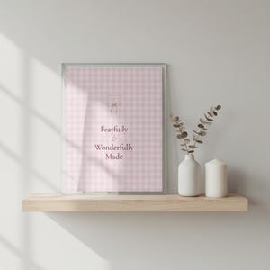 Pink Coquette Christian Wall Art Set of 9 Bible Verse Scripture Print Blush Flor — additional styled mockup view image 10 of 11. This coquette bow, botanical, pink blush christian scripture wall art print features beautiful serif typography on warm cream background. digital download printable for home office bedroom living room gallery wall decor. Perfect christian gift idea from TheFramedVerse...