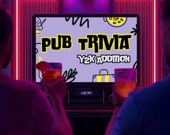 Y2K Trivia Party Game | 2000s Nostalgia Pub Trivia Night (Digital Download)