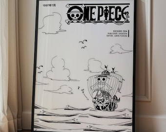 The Oda Collection - The Sacrifice, Anime/Manga Pirate Poster, Japanese Print, Shonen Art, Minimalist Wall Decor, Otaku Gift