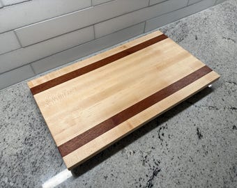 Maple & Sapele Cutting Board
