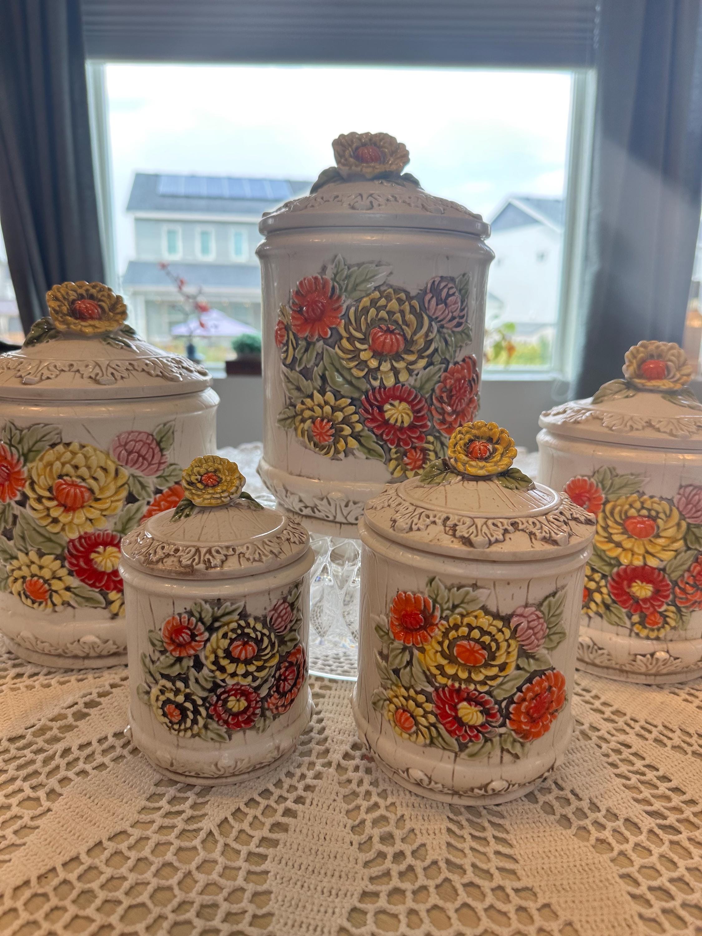 Lefton Japan Canister Set - Etsy