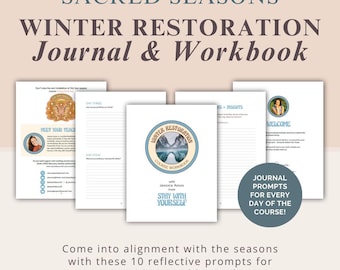 Sacred Seasons: WINTER RESTORATION Journal & Workbook (Digital Download) | 10-Day Course Companion