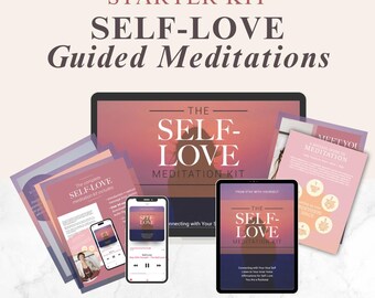SELF-LOVE Meditation Kit | Guided Audio, Journal, Cue Cards (Downloadable)