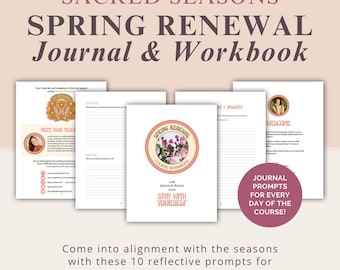 Sacred Seasons: SPRING RENEWAL Journal & Workbook (Digital Download) | 10-Day Course Companion