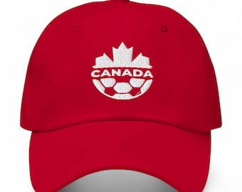 Canada World Cup Cap embroidered in Canadian Football team logo