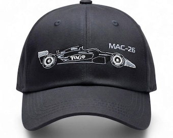 Cadillac F1 cap in embroidered design of the 2026 race car MAC-26. Collectable item