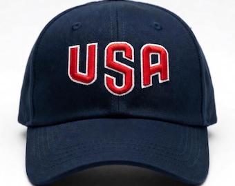 USA World Cup Cap in 3D puff embroidery USA logo design