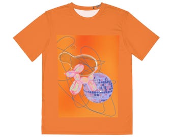 Balloon Animal Disco Ball T-Shirt | Abstract Neon Party Tee