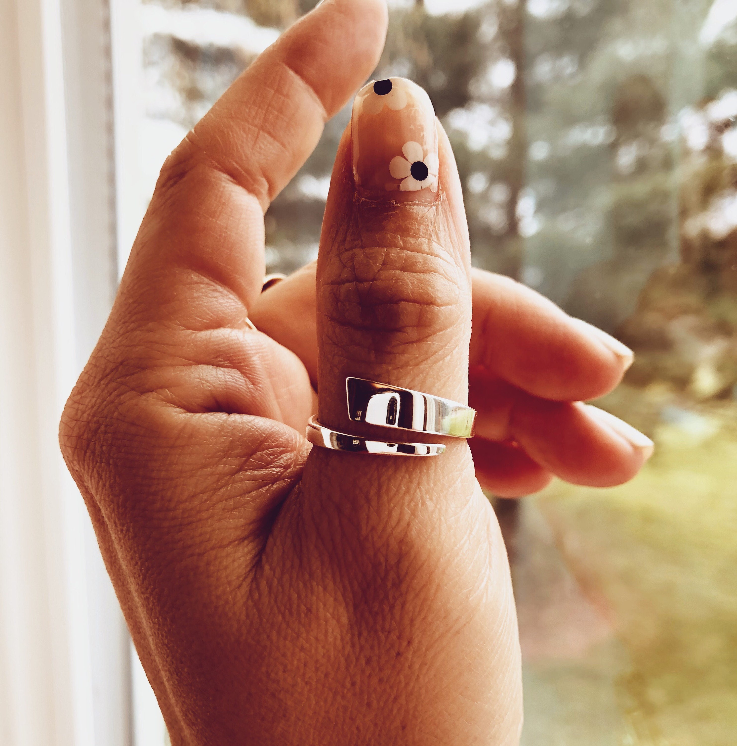 Open Ring Adjustable Ring Band Ring Minimalist Ring Etsy UK