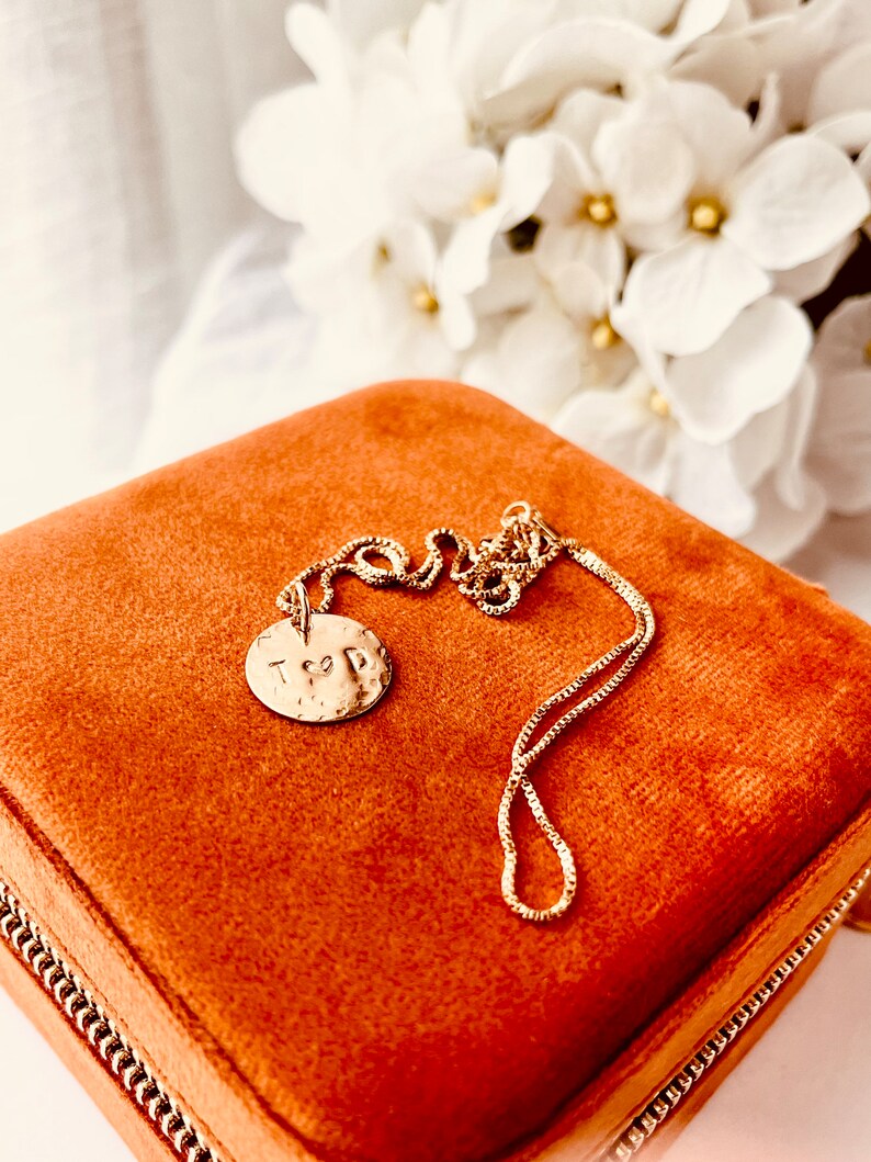 Custom Disc Necklace 5/8 Coin Necklace Circle Etsy