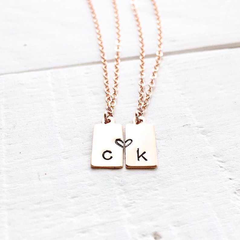 Best Friend Necklace For 2 Matching Necklaces Friendship | Etsy