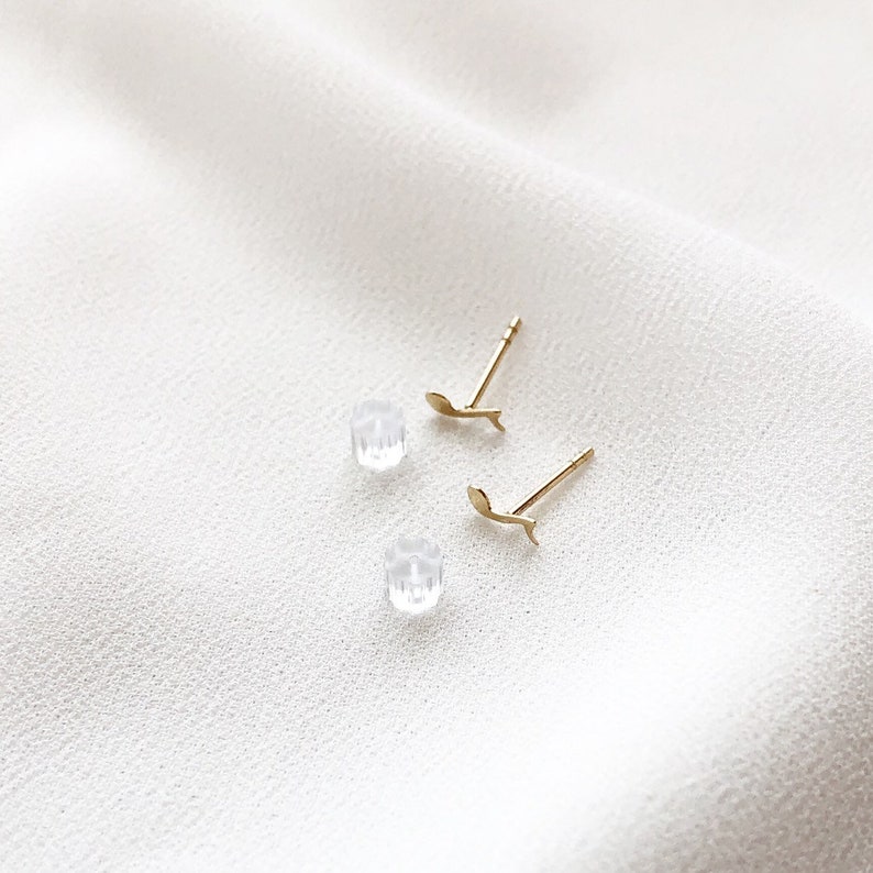 Symbolic Jewelry 14K Solid Gold Music Note Stud Earrings Graduation Gift Musician Gift Eighth Note Earrings Music Gift 8th Note Studs