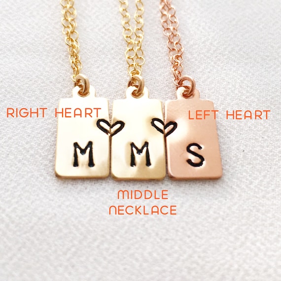 Matching initial necklaces Clearance