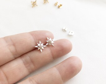 North Star Stud Earrings, Pointed Star Stud Earrings, Star Stud Earrings, Celestial Stud Earrings, Spark Stud Earrings