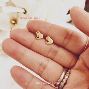 Heart Stud Earrings, Heart Studs, Little Heart Stud Earrings, Holiday Gifts, Mothers Gift, Birthday Gift, Valentines Day Gift, Gift For Her